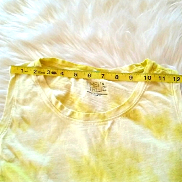 Time & Tru | Kids | Yellow Tye Dye Tank Top - Picture 8 of 13